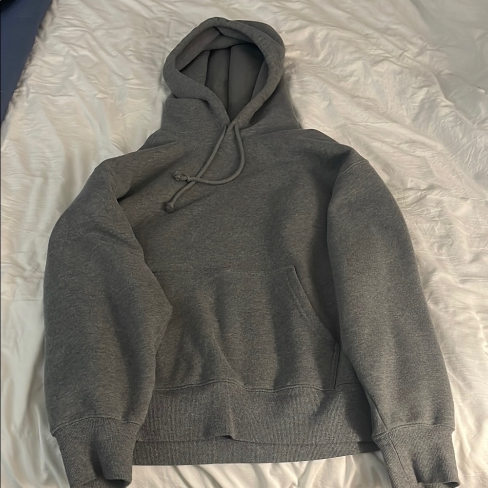 TNA cozy fleece grey hoodie